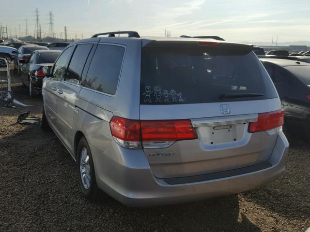 5FNRL38678B109481 - 2008 HONDA ODYSSEY EX SILVER photo 3