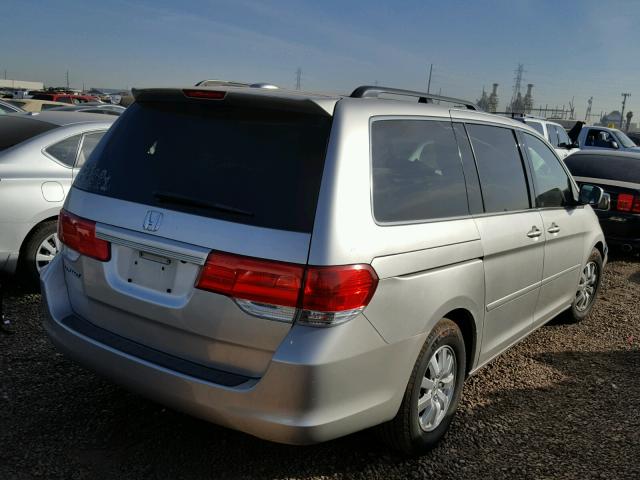 5FNRL38678B109481 - 2008 HONDA ODYSSEY EX SILVER photo 4