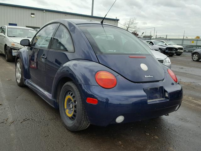 3VWCD21C03M423780 - 2003 VOLKSWAGEN NEW BEETLE 蓝色 照片 3