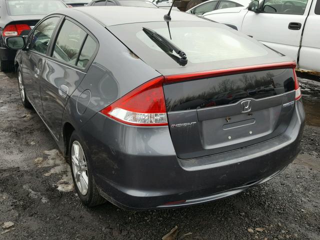 JHMZE2H72AS035164 - 2010 HONDA INSIGHT EX GRAY photo 3