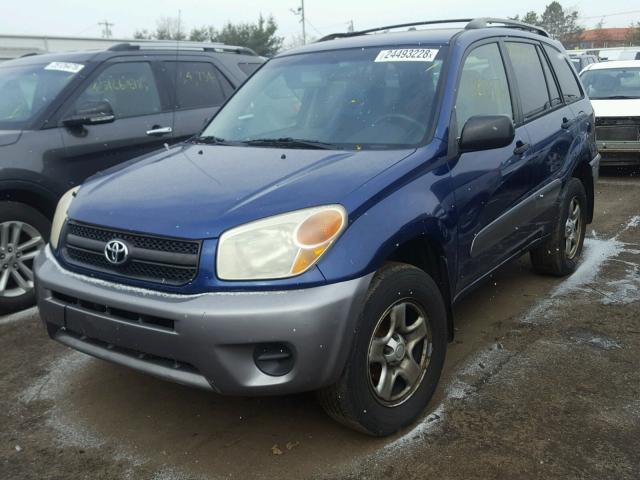 JTEHD20V456045411 - 2005 TOYOTA RAV4 BLUE photo 2