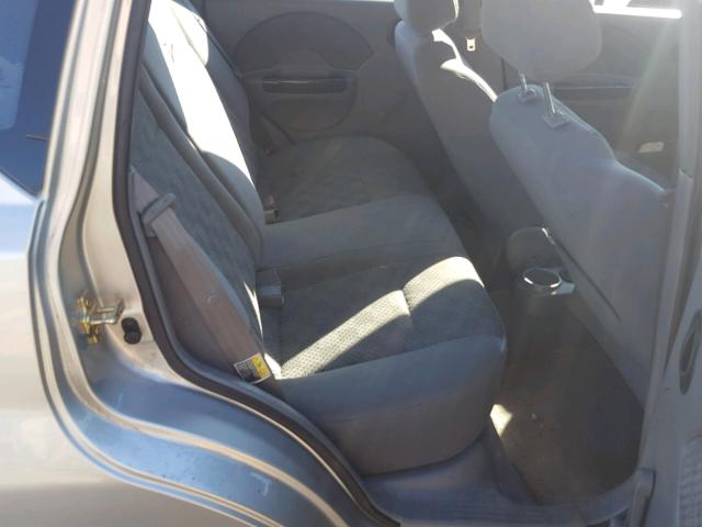 KL1TD62605B432922 - 2005 CHEVROLET AVEO BASE Gümüş fotoğraf 6