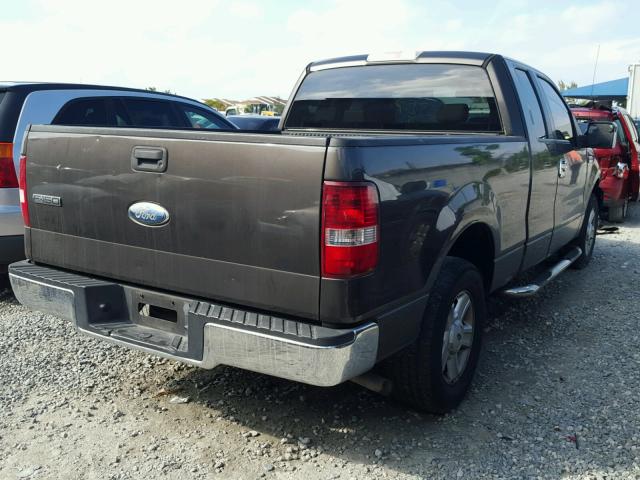 1FTRX12W86NA01225 - 2006 FORD F150 BROWN photo 4