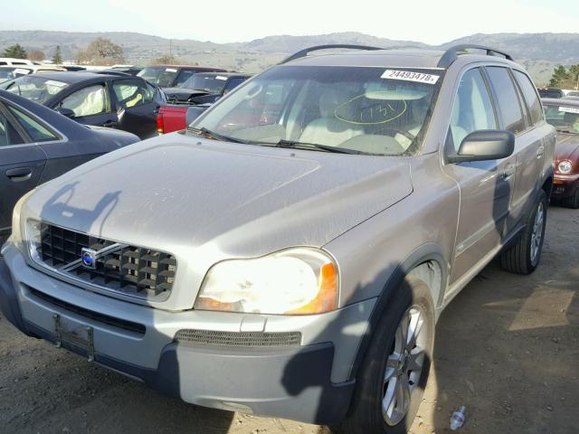 YV1CZ911751163917 - 2005 VOLVO XC90 T6 GRAY photo 2