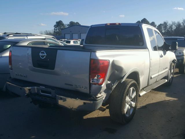 1N6BA06AX8N357168 - 2008 NISSAN TITAN XE SILVER photo 4