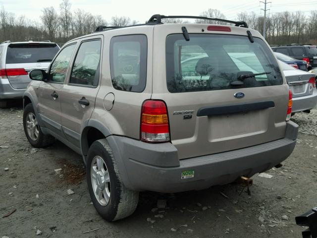 1FMCU04101KA93706 - 2001 FORD ESCAPE XLT TAN photo 3