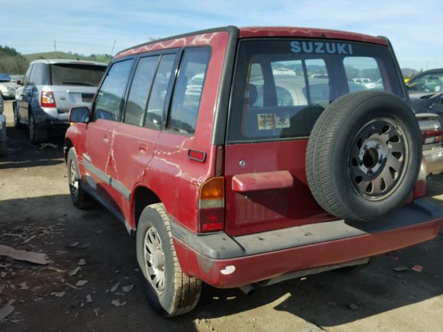 JS3TD03V6P4100844 - 1993 SUZUKI SIDEKICK RED photo 3