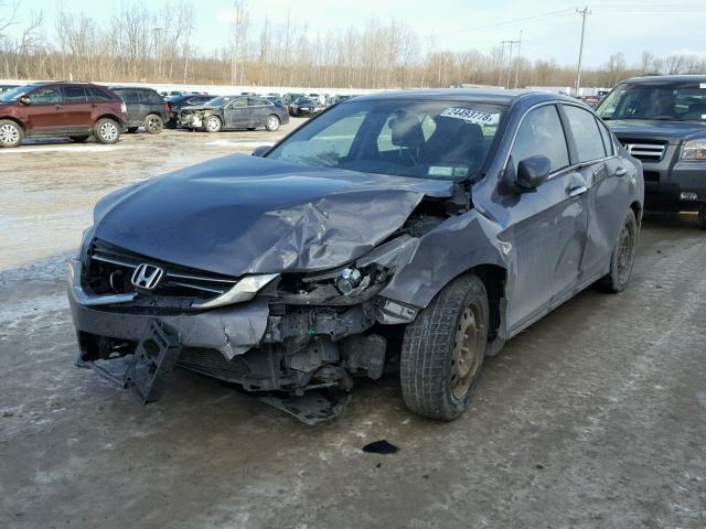 1HGCR2E31DA192273 - 2013 HONDA ACCORD LX GRAY photo 2