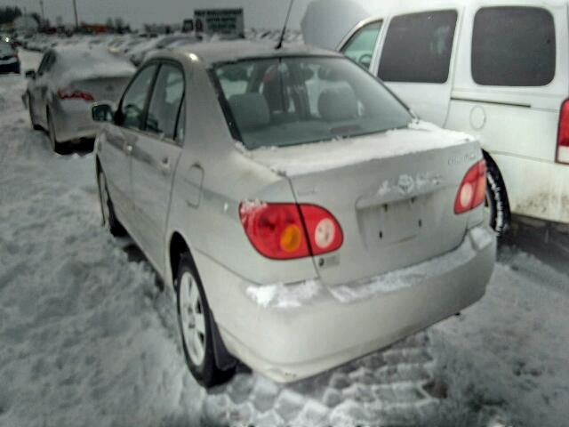 2T1BR32E34C822831 - 2004 TOYOTA COROLLA CE SILVER photo 3