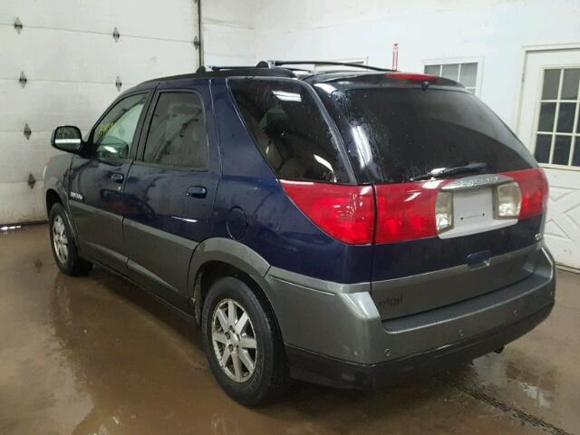 3G5DA03E02S534866 - 2002 BUICK RENDEZVOUS BLUE photo 3