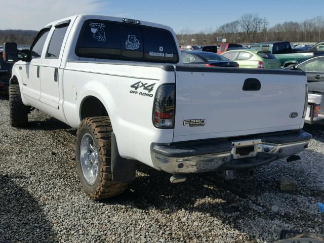 1FTNW21F51ED27226 - 2001 FORD F250 SUPER WHITE photo 3