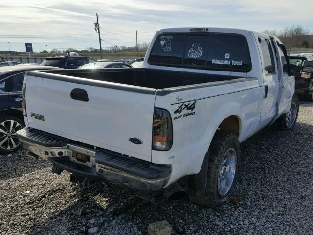 1FTNW21F51ED27226 - 2001 FORD F250 SUPER WHITE photo 4