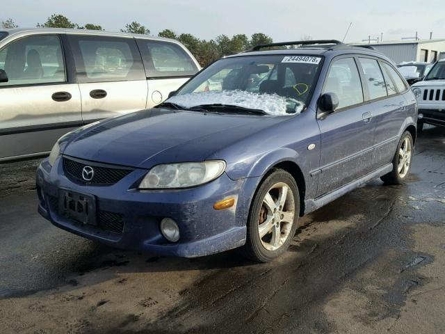 JM1BJ245631135523 - 2003 MAZDA PROTEGE PR BLUE photo 2