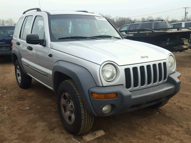 1J4GL48K82W111375 - 2002 JEEP LIBERTY SP SILVER photo 1