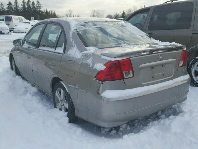 2HGES16364H926395 - 2004 HONDA CIVIC DX V BEIGE photo 3