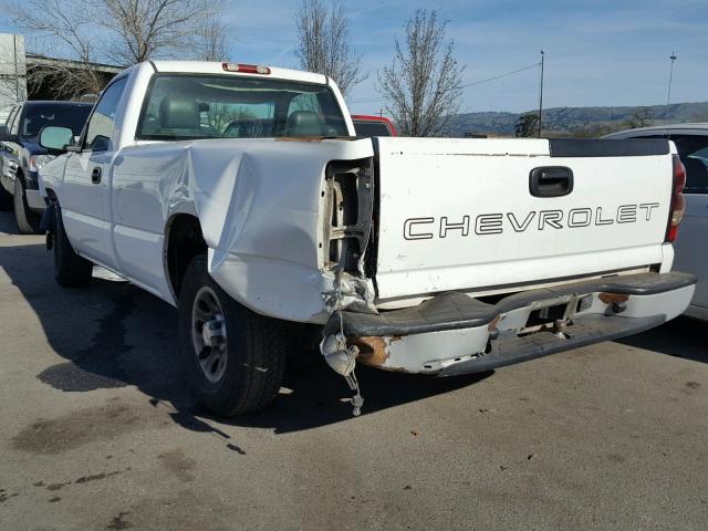 1GCEC14X75Z111528 - 2005 CHEVROLET SILVERADO WHITE photo 3