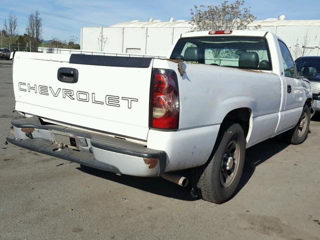 1GCEC14X75Z111528 - 2005 CHEVROLET SILVERADO WHITE photo 4