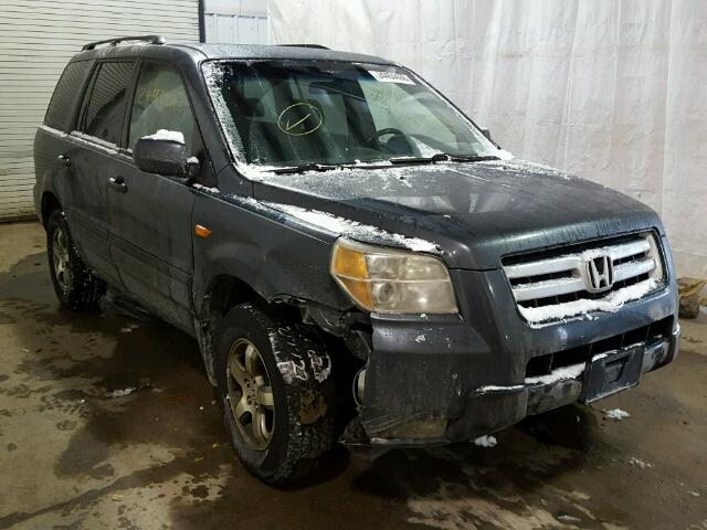 2HKYF184X6H540594 - 2006 HONDA PILOT EX GRAY photo 1