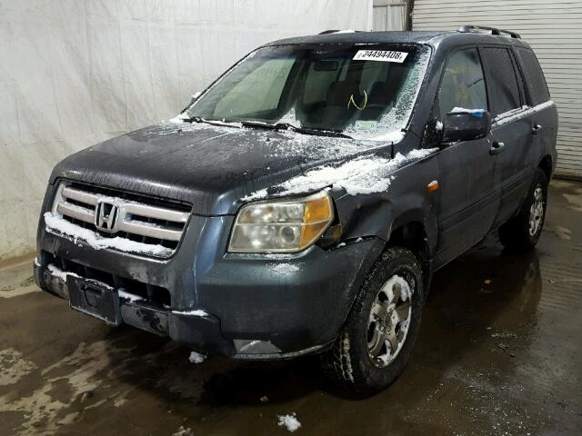 2HKYF184X6H540594 - 2006 HONDA PILOT EX GRAY photo 2