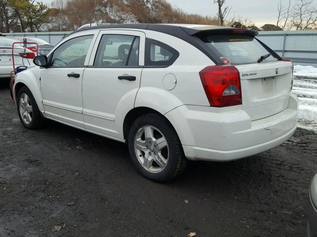 1B3HB48B37D239105 - 2007 DODGE CALIBER SX WHITE photo 3