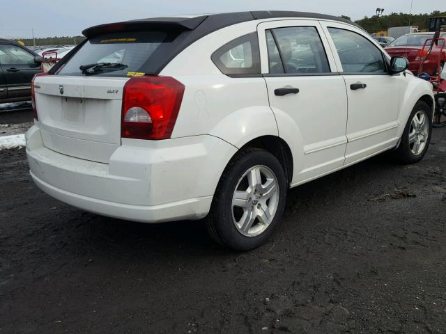 1B3HB48B37D239105 - 2007 DODGE CALIBER SX WHITE photo 4