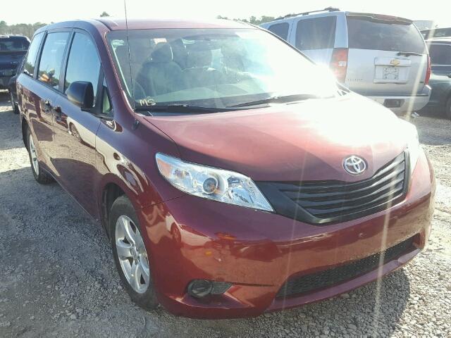 5TDZK3DC9DS386010 - 2013 TOYOTA SIENNA BAS RED photo 1