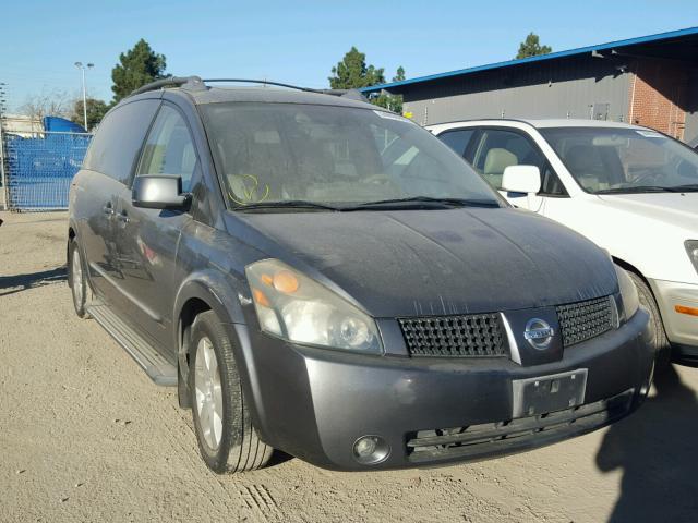 5N1BV28U54N347809 - 2004 NISSAN QUEST S GRAY photo 1