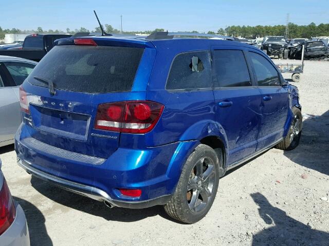 3C4PDCGG6FT670316 - 2015 DODGE JOURNEY CR BLUE photo 4