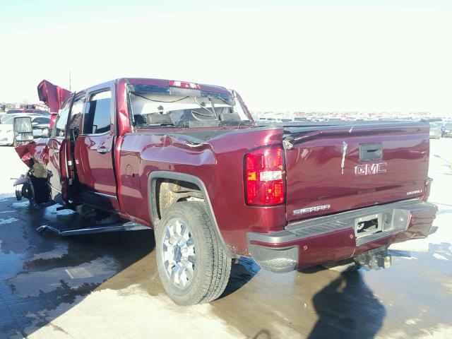 1GT12UE84GF271803 - 2016 GMC SIERRA K25 MAROON photo 3