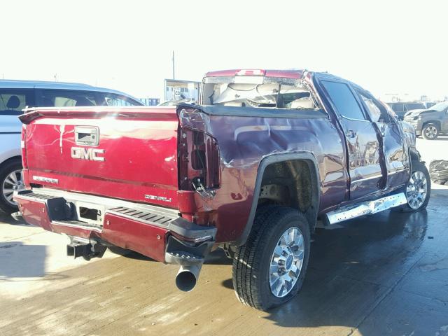 1GT12UE84GF271803 - 2016 GMC SIERRA K25 MAROON photo 4