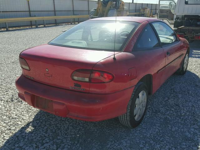 1G1JC1249TM101710 - 1996 CHEVROLET CAVALIER RED photo 4