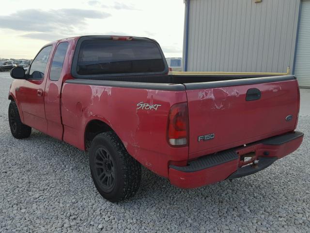 1FTRX17213NB42753 - 2003 FORD F150 RED photo 3