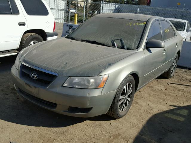 5NPET46F48H376327 - 2008 HYUNDAI SONATA GLS GRAY photo 2