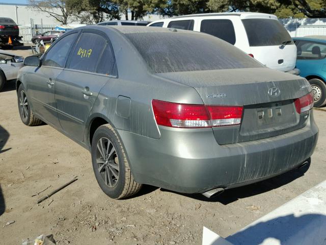 5NPET46F48H376327 - 2008 HYUNDAI SONATA GLS GRAY photo 3