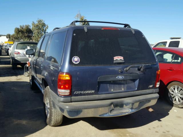 1FMZU63X1YZB01445 - 2000 FORD EXPLORER X BLUE photo 3