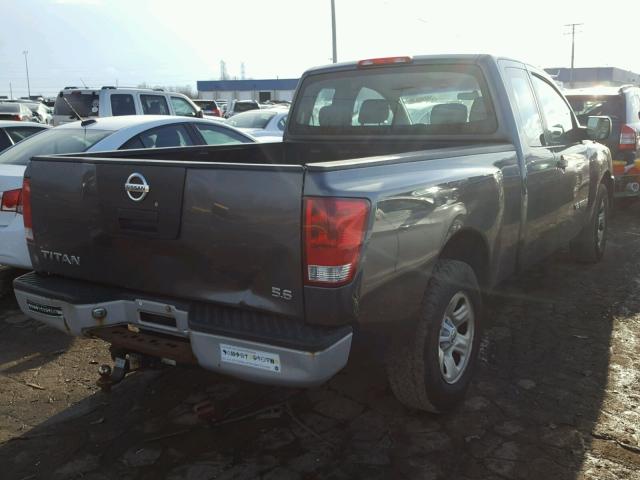 1N6BA06AX5N520834 - 2005 NISSAN TITAN XE GRAY photo 4