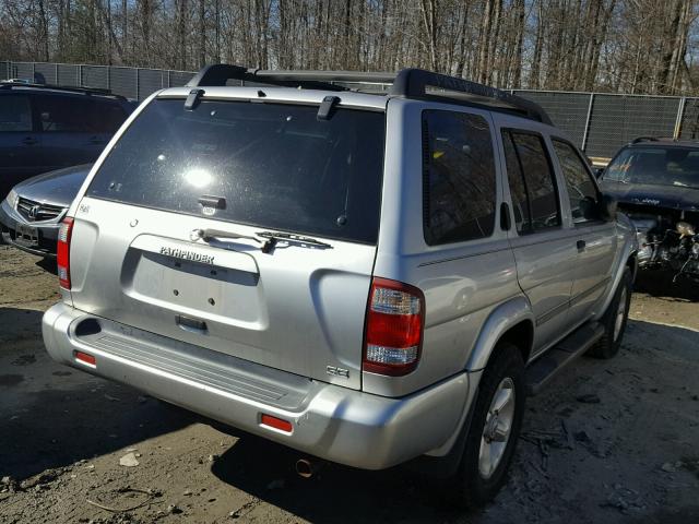 JN8DR09YX4W906955 - 2004 NISSAN PATHFINDER SILVER photo 4