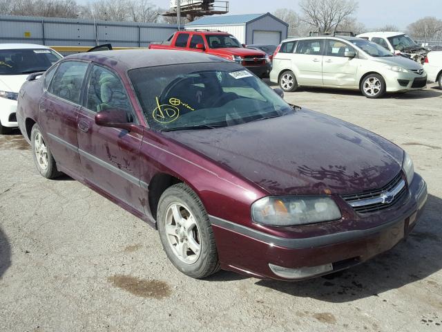 2G1WH55K439437612 - 2003 CHEVROLET IMPALA LS BURGUNDY photo 1