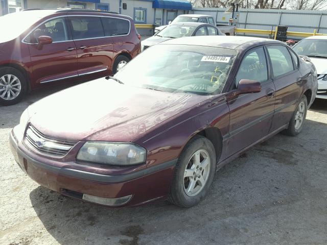 2G1WH55K439437612 - 2003 CHEVROLET IMPALA LS BURGUNDY photo 6