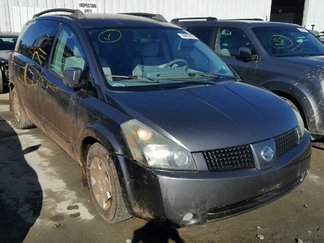 5N1BV28U45N110942 - 2005 NISSAN QUEST S GRAY photo 1