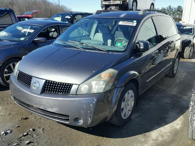 5N1BV28U45N110942 - 2005 NISSAN QUEST S GRAY photo 2