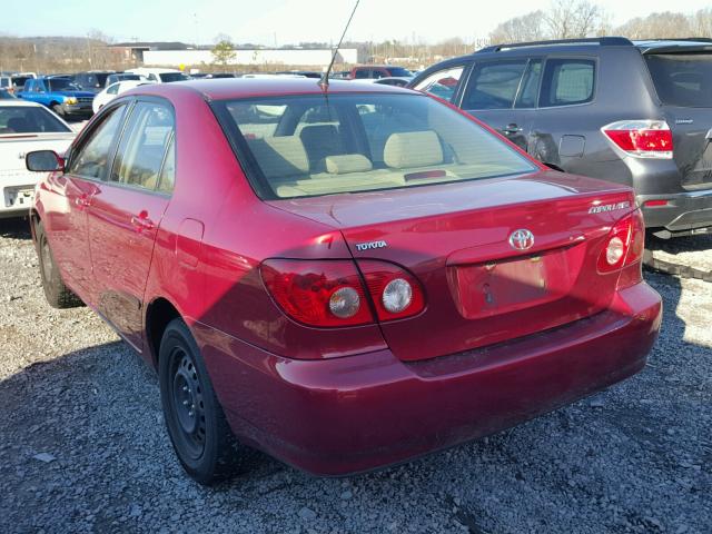 JTDBR32E660059409 - 2006 TOYOTA COROLLA CE RED photo 3