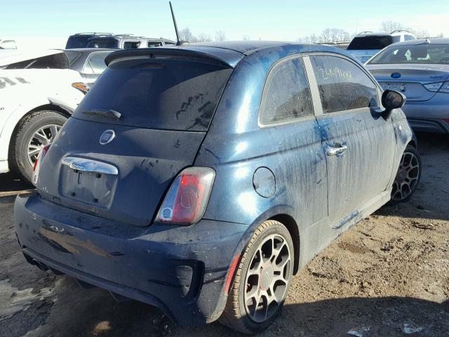 3C3CFFHH2DT543291 - 2013 FIAT 500 SPORT BLUE photo 4