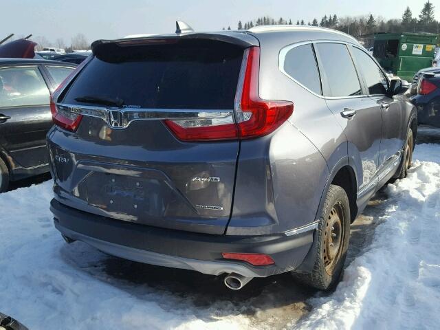 2HKRW2H98HH119658 - 2017 HONDA CR-V TOURI GRAY photo 4