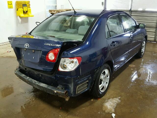 1NXBR32E95Z535493 - 2005 TOYOTA COROLLA CE BLUE photo 4