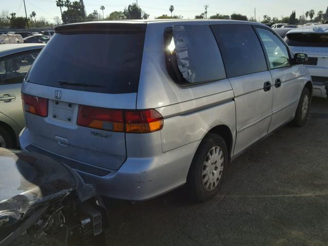 2HKRL185X2H572932 - 2002 HONDA ODYSSEY LX SILVER photo 4