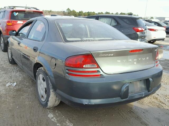 1B3EL36TX4N139708 - 2004 DODGE STRATUS SE GREEN photo 3