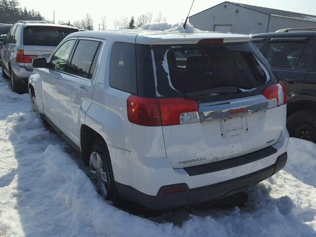 2CTFLCEW7A6336161 - 2010 GMC TERRAIN SL WHITE photo 3