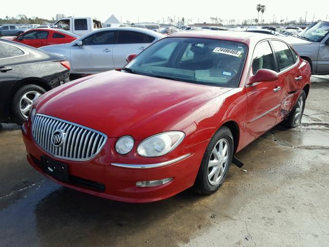 2G4WC582281191016 - 2008 BUICK LACROSSE C RED photo 2