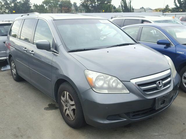 5FNRL38747B414816 - 2007 HONDA ODYSSEY EX GRAY photo 1